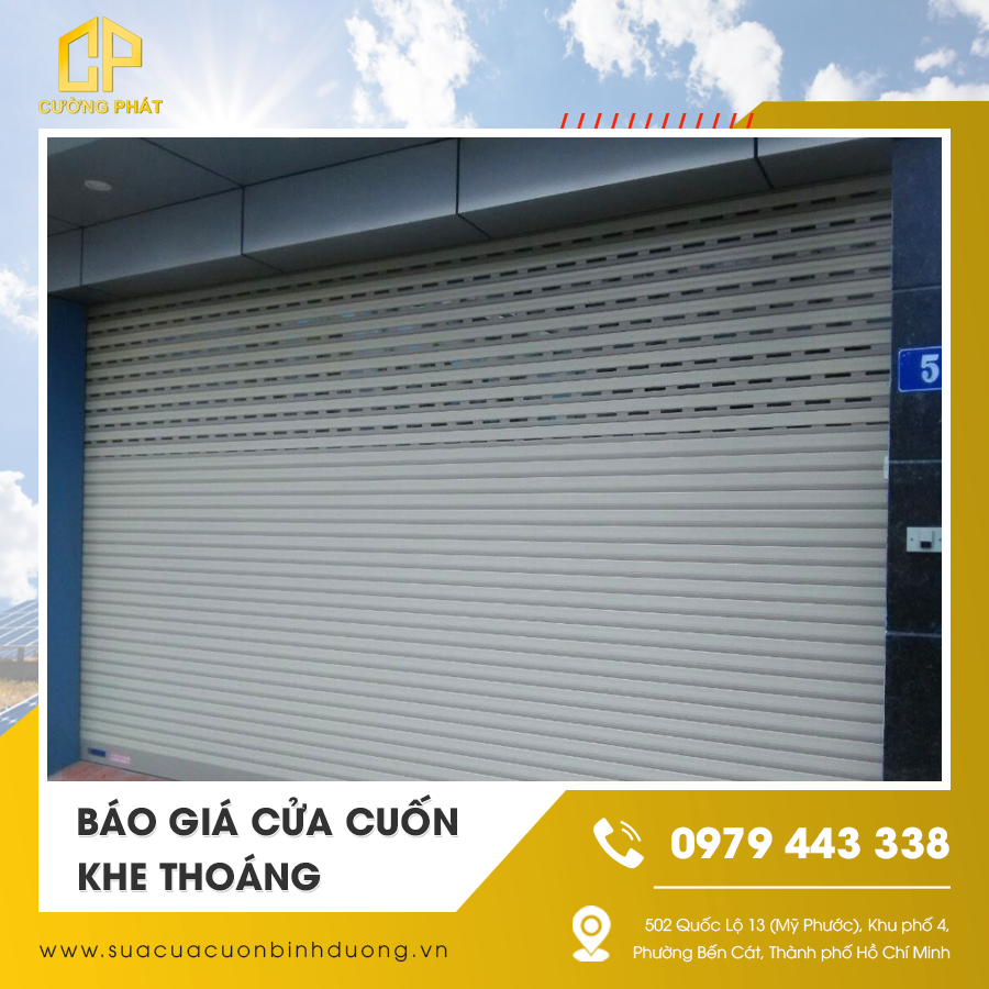 Báo giá cửa cuốn khe thoáng - Thông tin chi tiết và bảng giá mới nhất