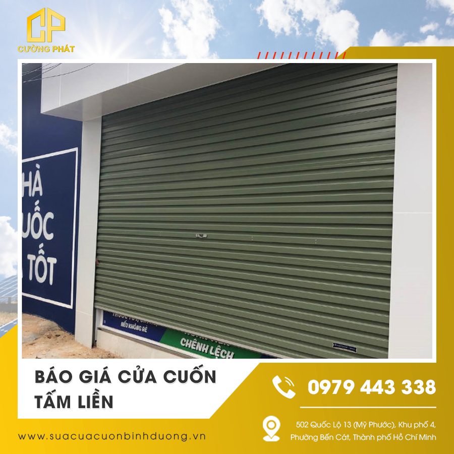 Báo giá cửa cuốn tấm liền - Thông tin chi tiết và bảng giá cập nhật mới