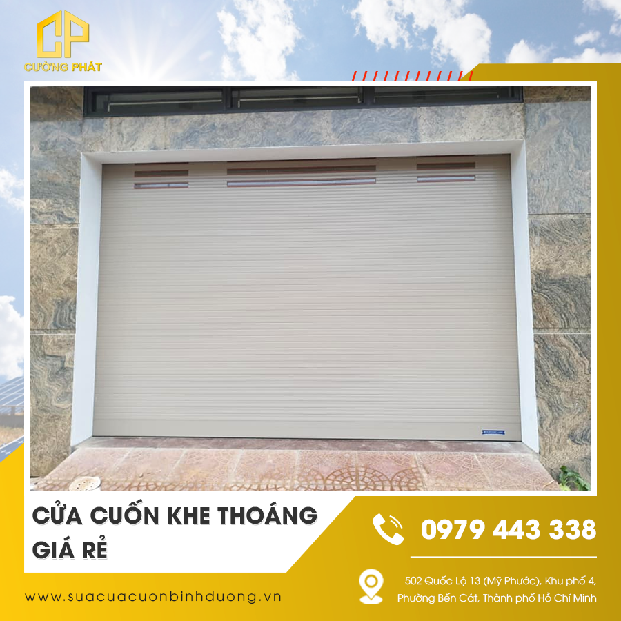 Cửa cuốn khe thoáng giá rẻ – Dòng cửa hiện đại cho nhà phố hôm nay