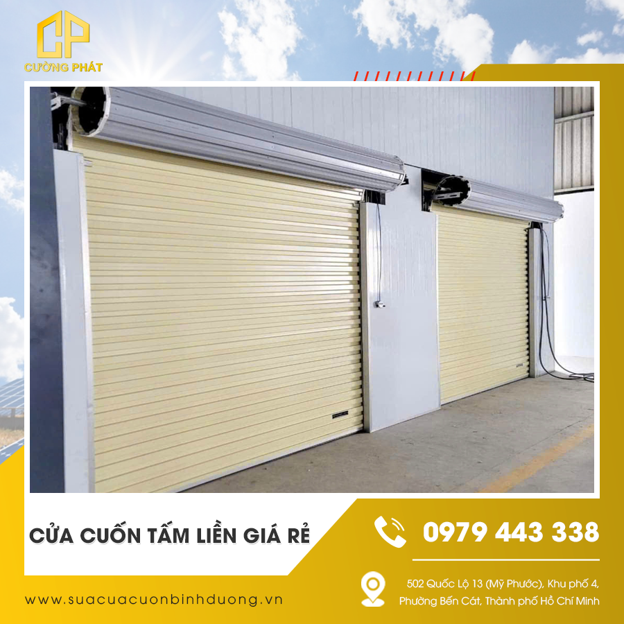 Cửa cuốn tấm liền giá rẻ và những đặc điểm nổi bật bạn nên biết