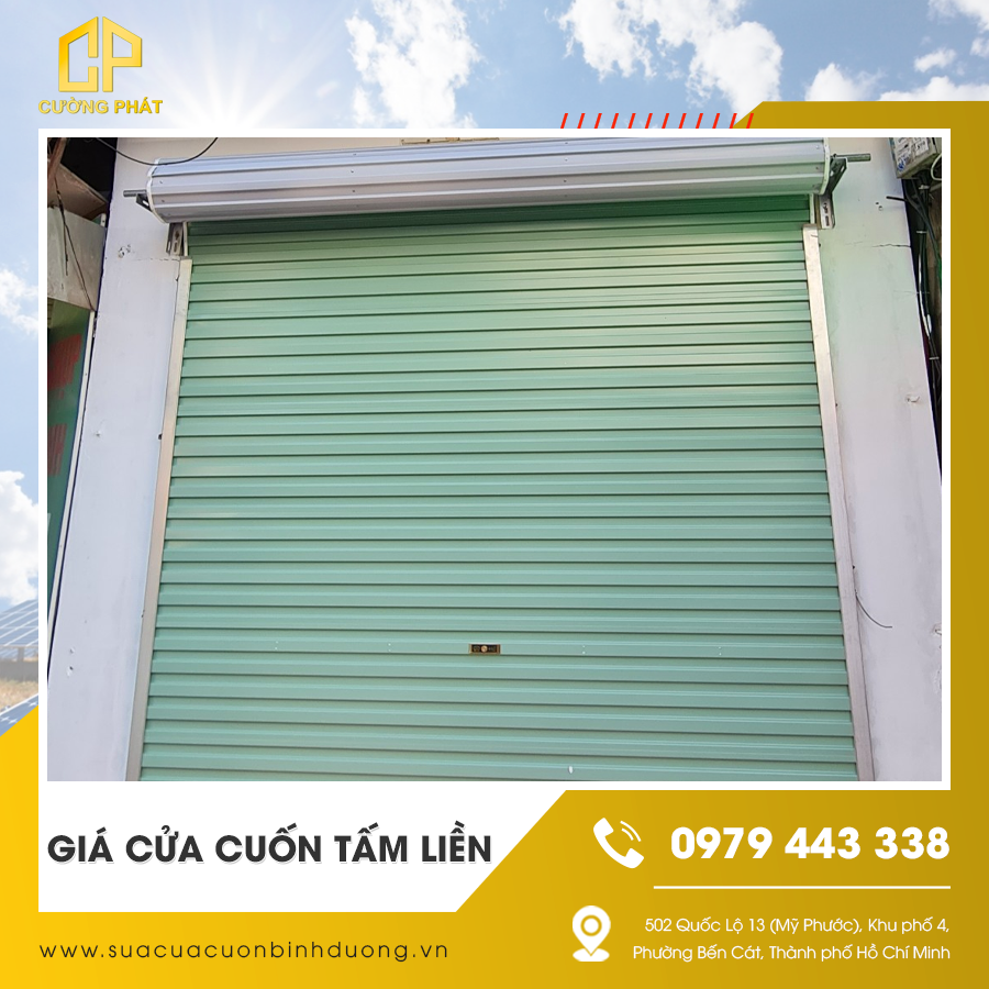 Giá cửa cuốn tấm liền và những yếu tố ảnh hưởng trong thực tế