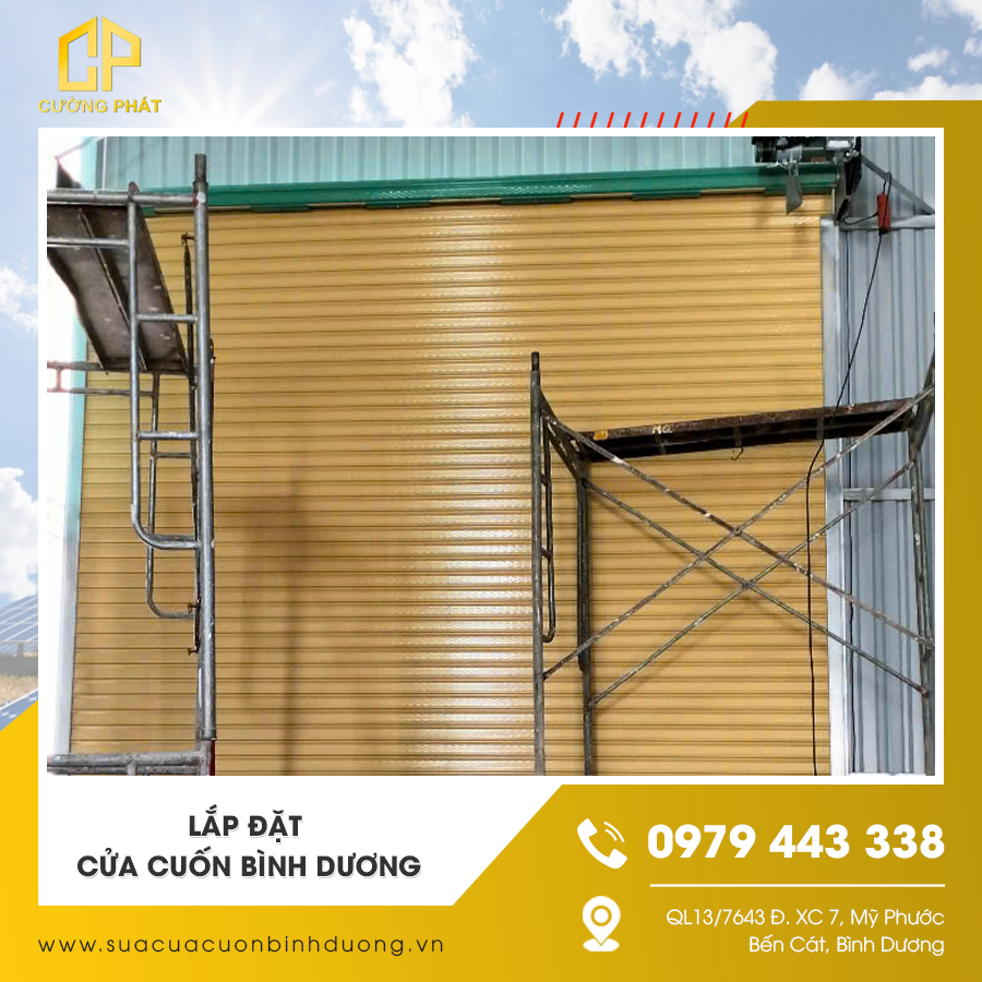 Lắp đặt cửa cuốn Bình Dương chuyên nghiệp, an toàn cho mọi công trình