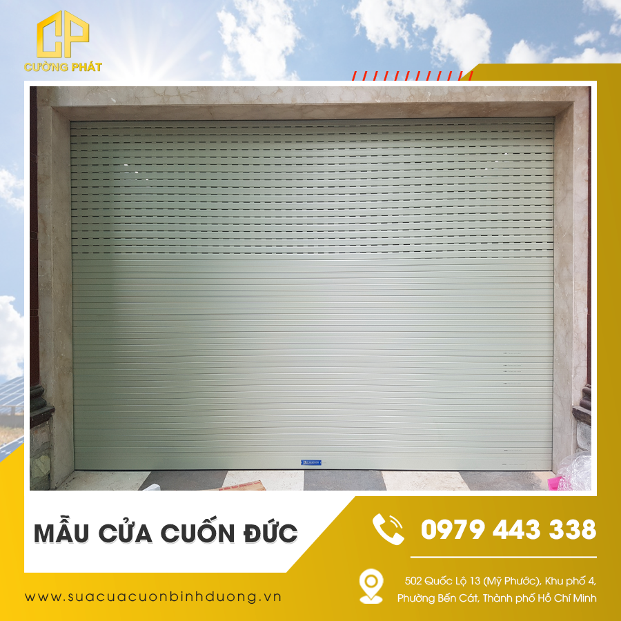 Mẫu cửa cuốn Đức - Lựa chọn sang trọng và an toàn cho ngôi nhà bạn