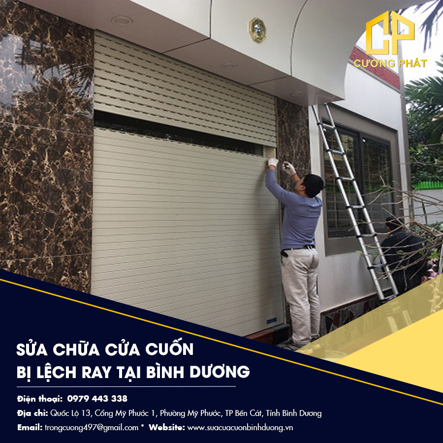 Sửa chữa cửa cuốn bị lệch ray tại Bình Dương - Khắc phục nhanh chóng, an toàn và hiệu quả