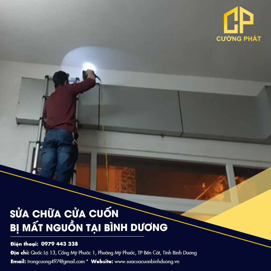 Sửa chữa cửa cuốn bị mất nguồn tại Bình Dương - Khắc phục nhanh, giá hợp lý