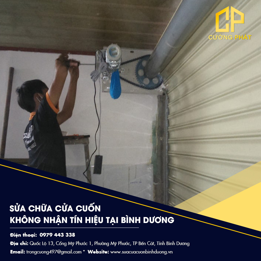 Sửa chữa cửa cuốn không nhận tín hiệu tại Bình Dương - Khắc phục nhanh, giá rẻ