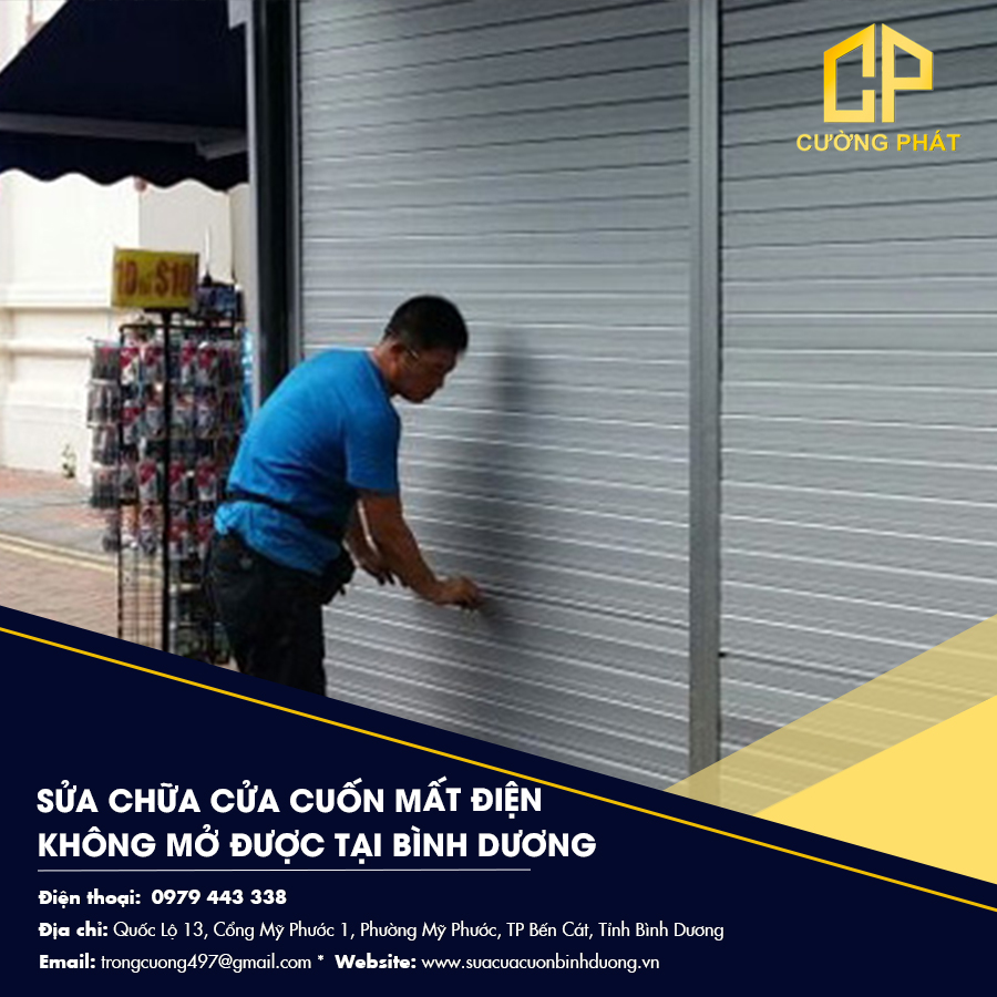 Sửa chữa cửa cuốn mất điện không mở được tại Bình Dương - Uy tín, nhanh chóng, giá rẻ