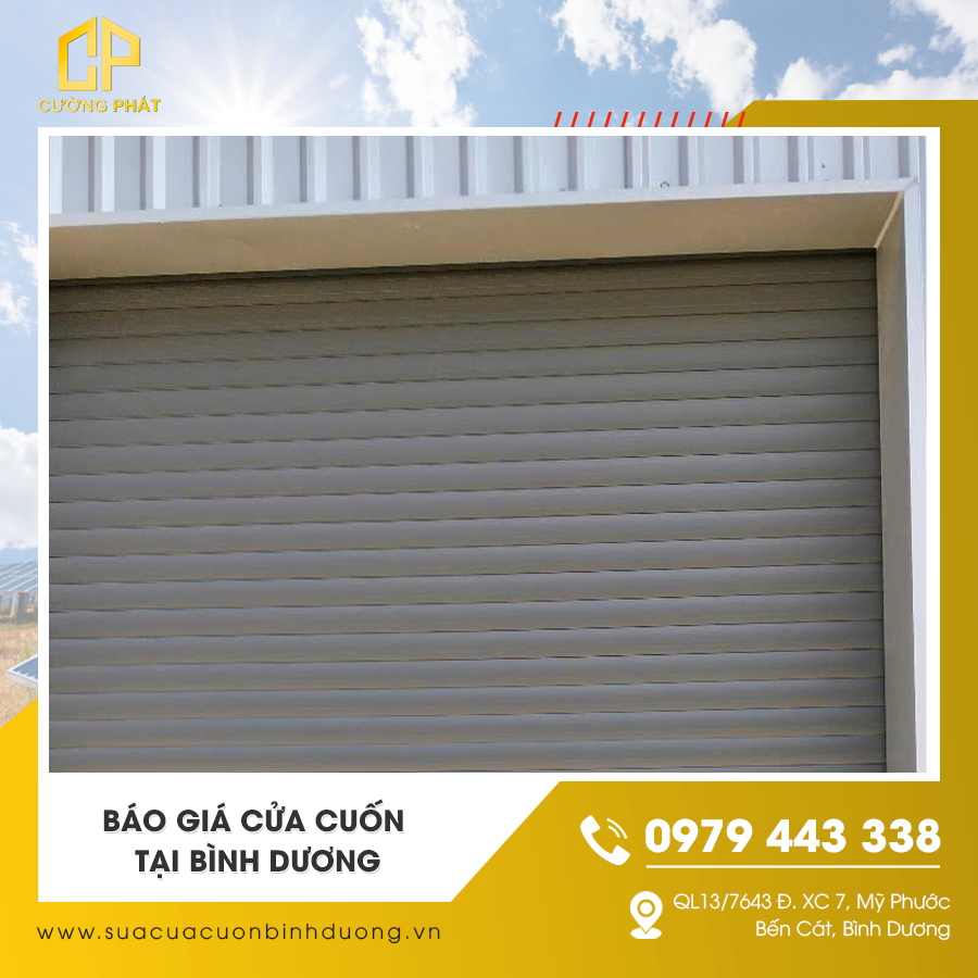 Cửa cuốn tự động vận hành êm ái tại Bình Dương