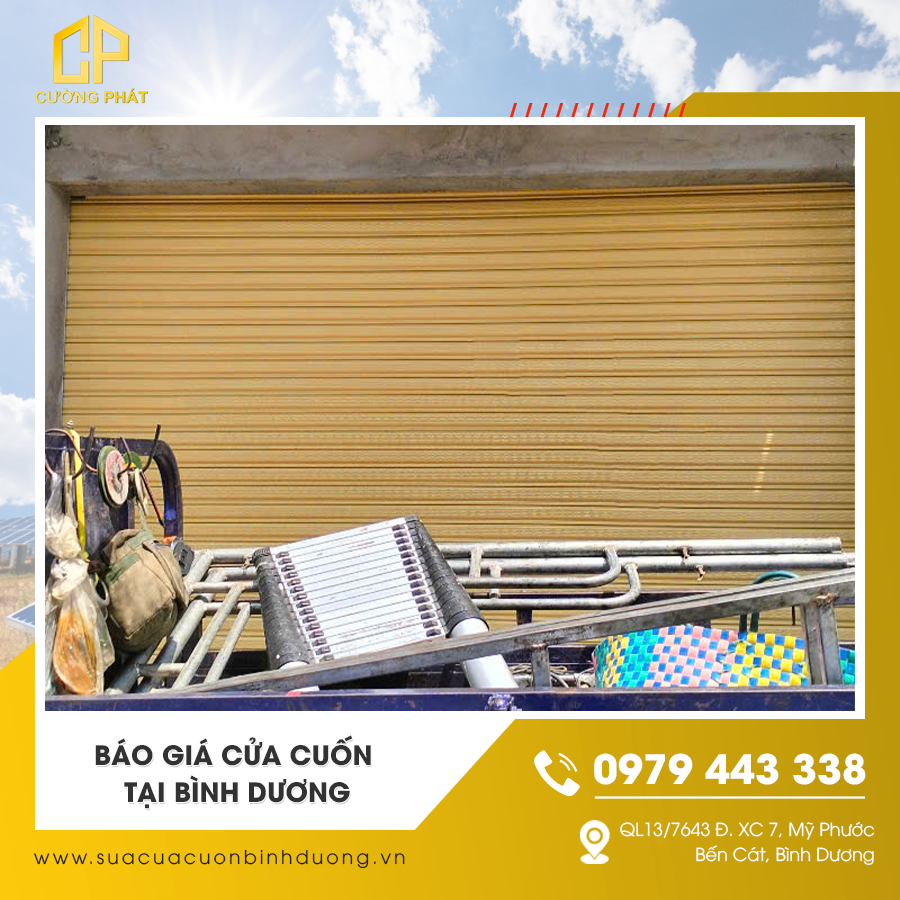 Mẫu cửa cuốn hiện đại lắp đặt tại Bình Dương
