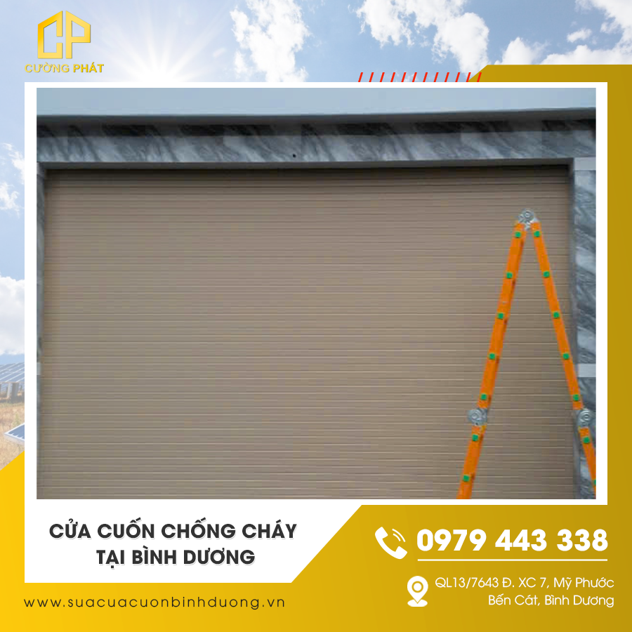 Mẫu cửa cuốn chống cháy được ưa chuộng ở Bình Dương