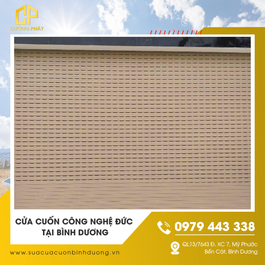 Thi công cửa cuốn công nghệ Đức uy tín ở Bình Dương