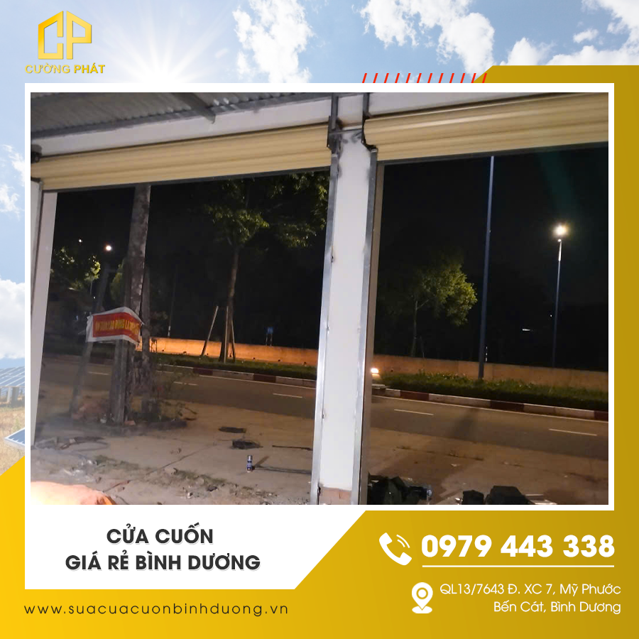Thi công cửa cuốn giá rẻ tại Bình Dương uy tín