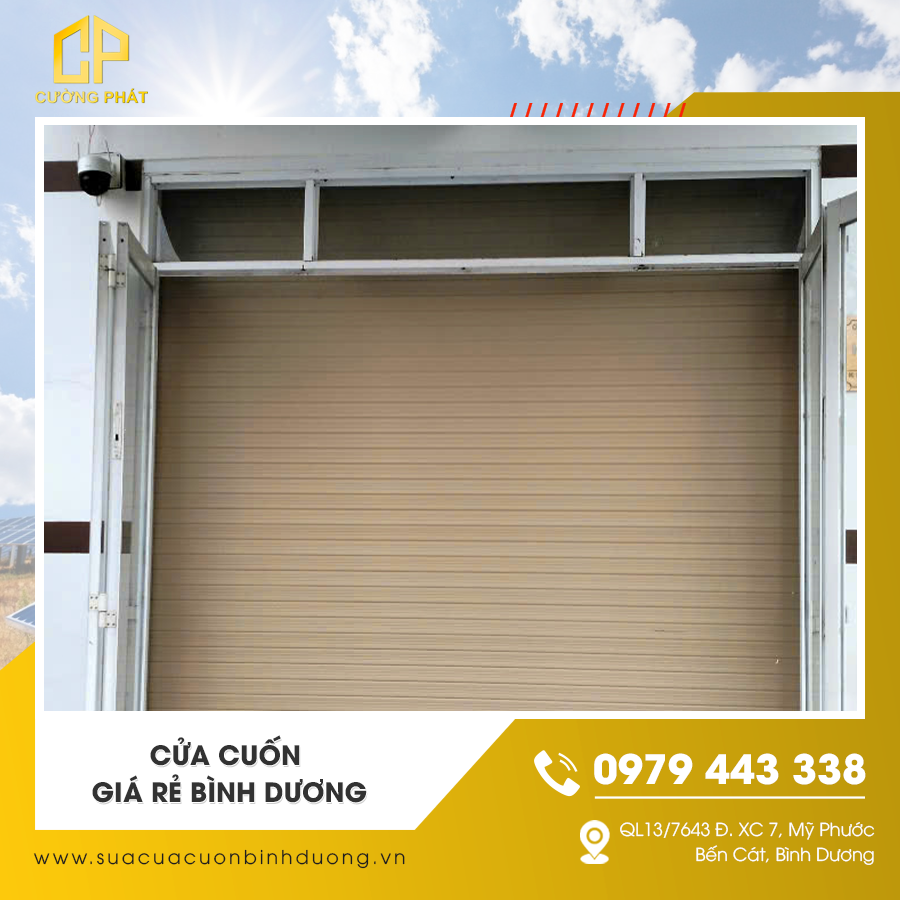 Lắp đặt cửa cuốn giá rẻ Bình Dương tại nhà phố