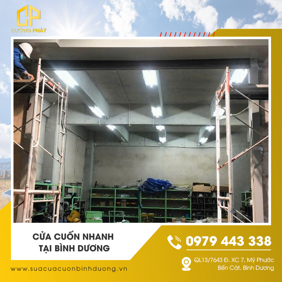 Cửa cuốn nhanh vận hành êm tại Bình Dương
