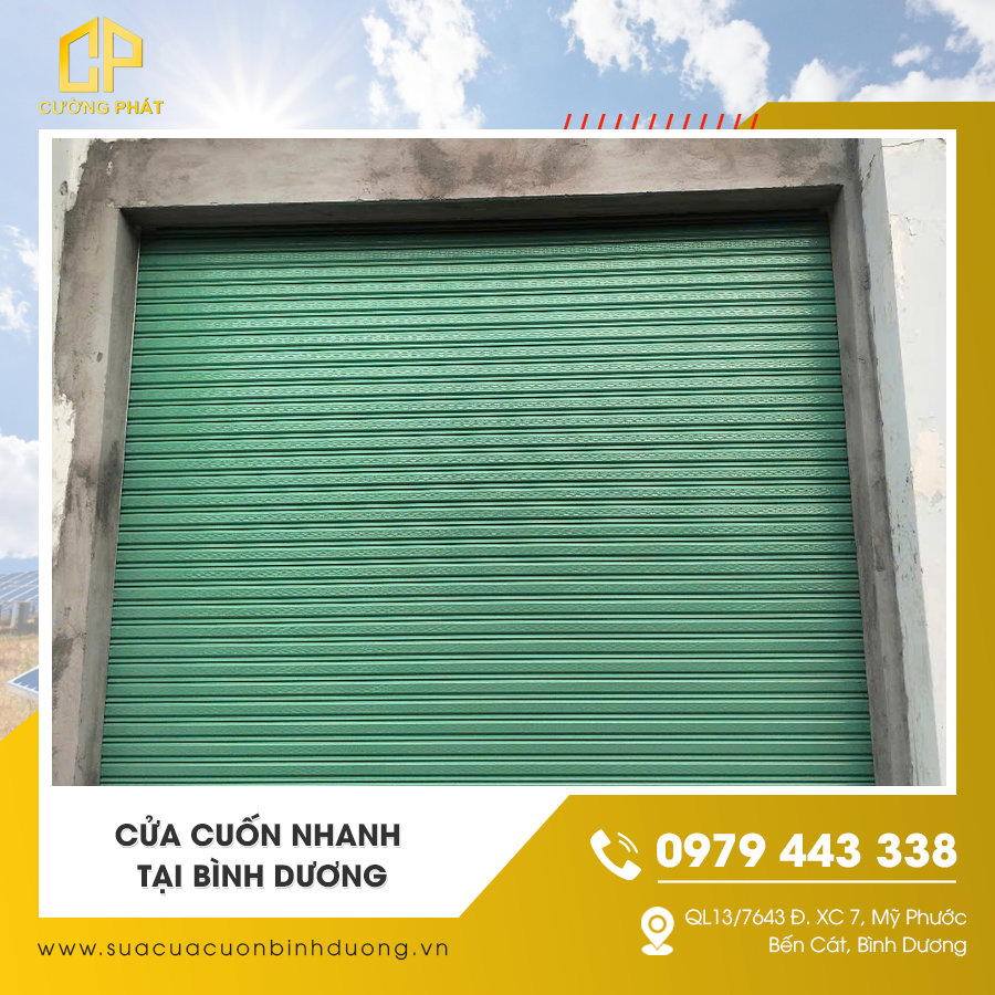 Lắp đặt cửa cuốn nhanh chất lượng tại Bình Dương