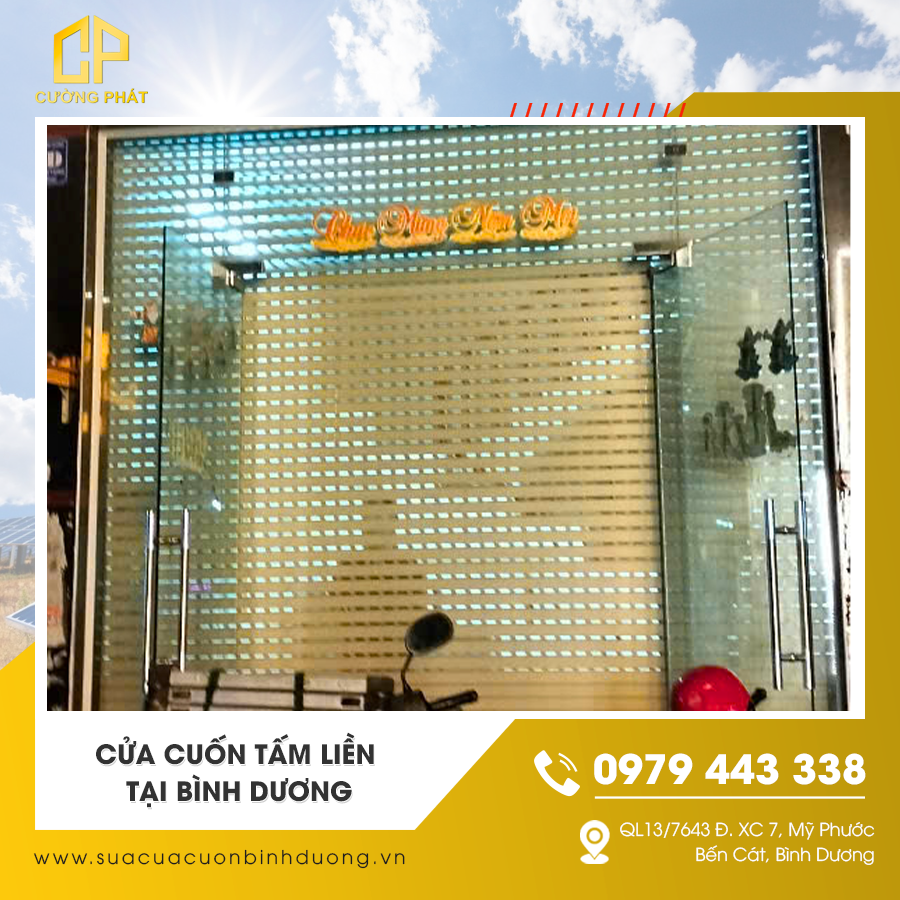 Thi công cửa cuốn tấm liền chất lượng tại Bình Dương