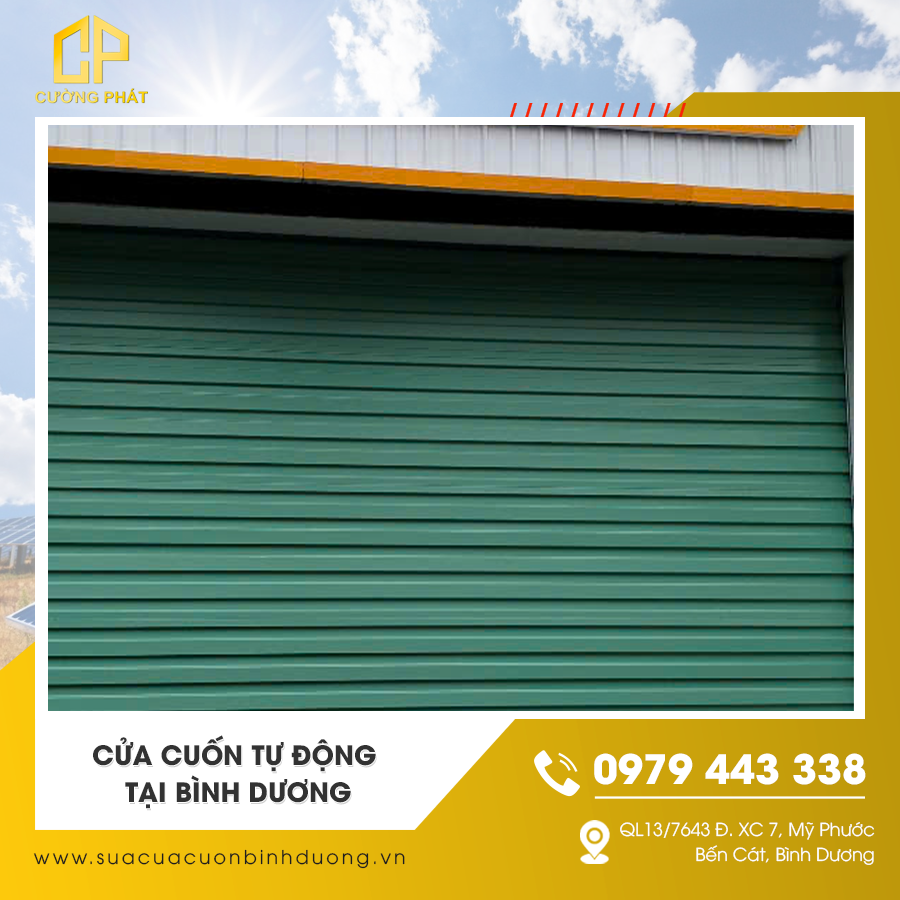 Cửa cuốn tự động tiện lợi cho nhà ở Bình Dương