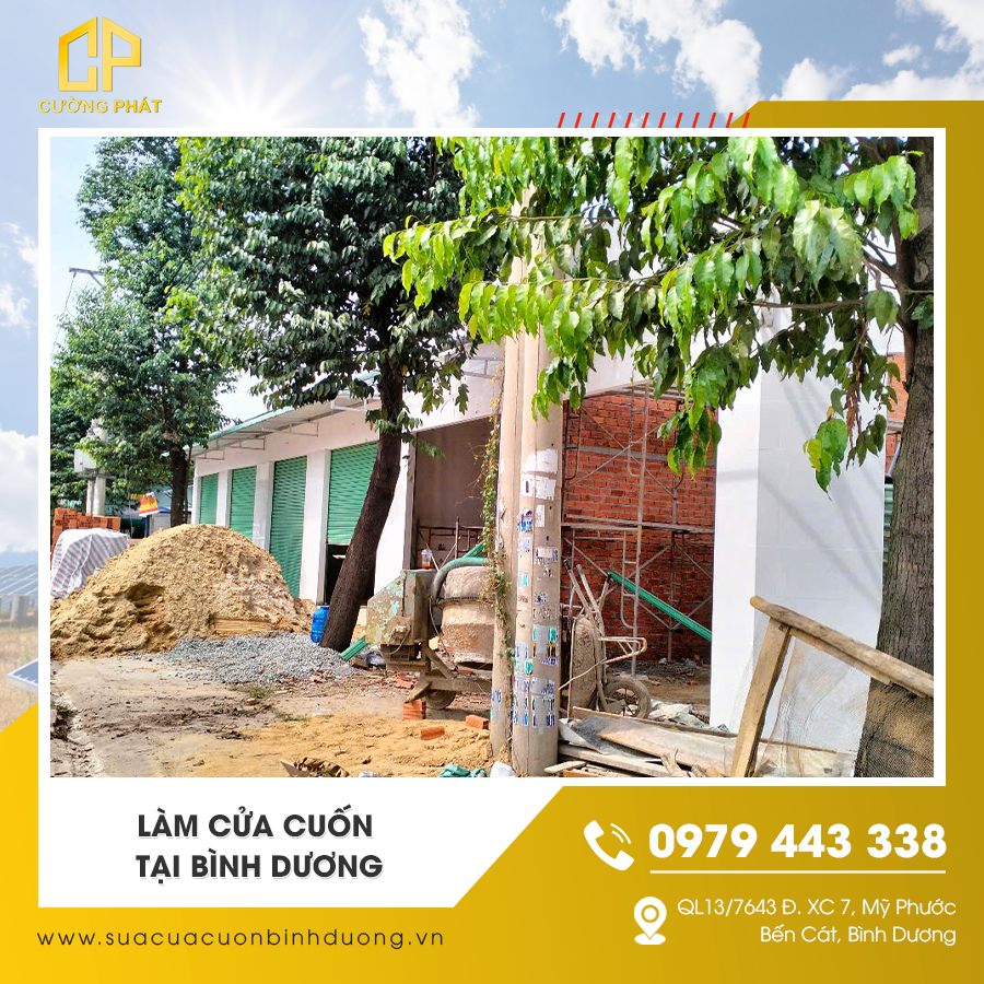 Làm cửa cuốn theo yêu cầu tại Bình Dương