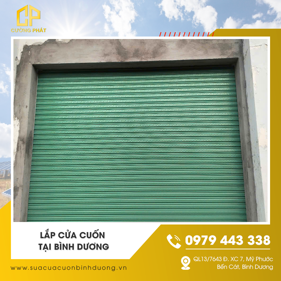 Lắp đặt cửa cuốn an toàn tại Bình Dương