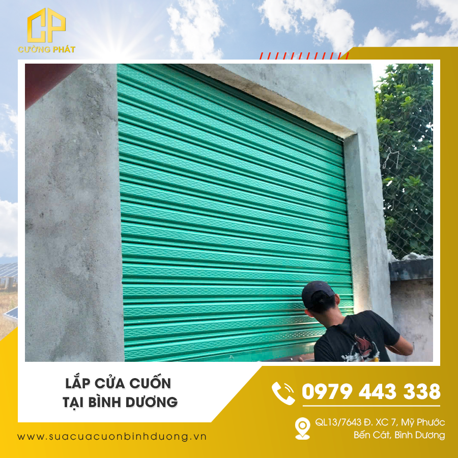 Lắp đặt cửa cuốn an toàn tại Bình Dương