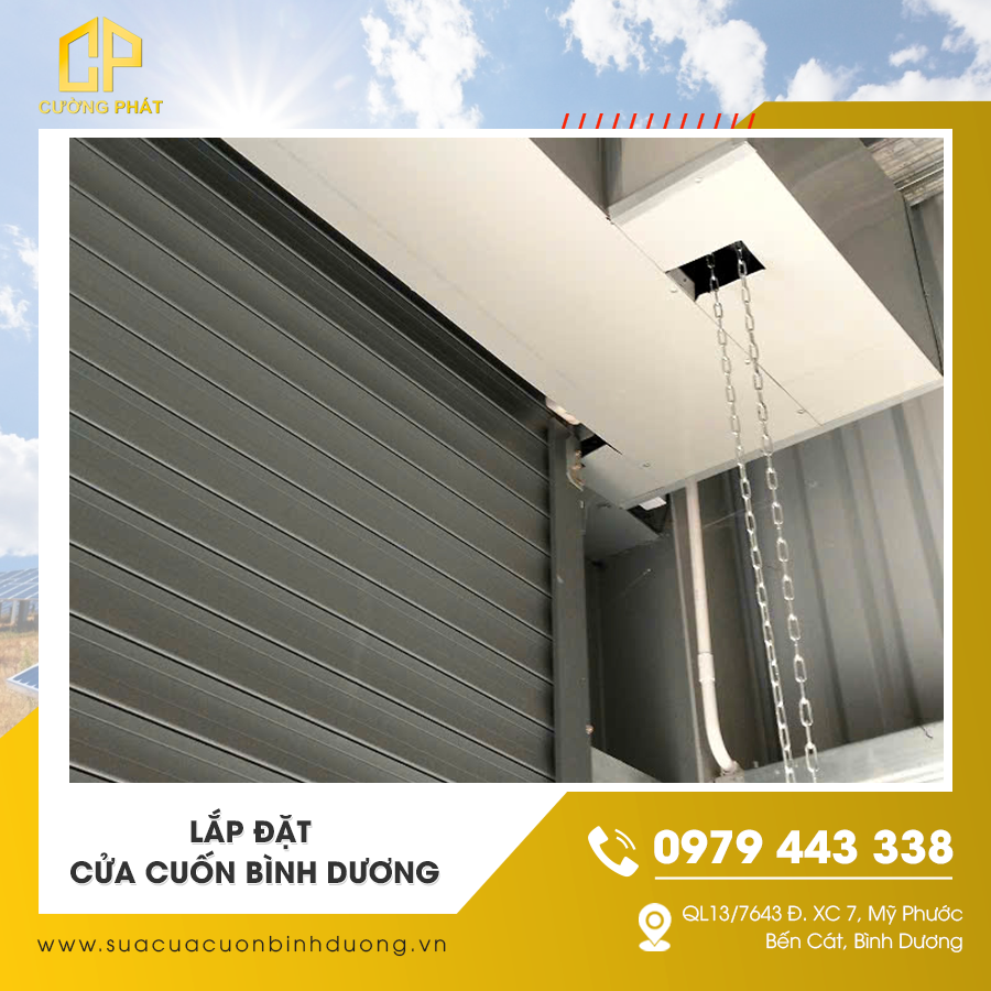 Lắp đặt cửa cuốn Bình Dương cho nhà phố hiện đại