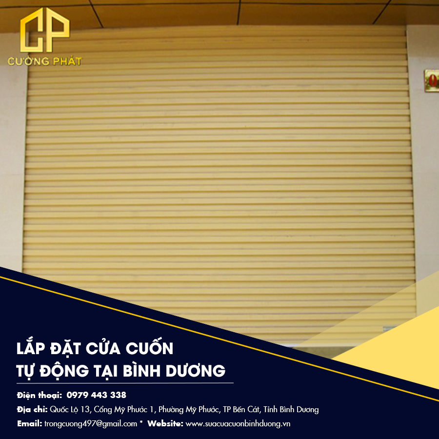 Lắp đặt cửa cuốn tự động tại Bình Dương