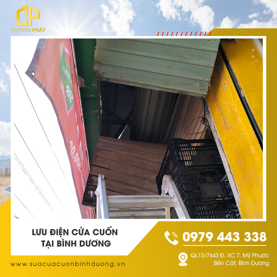Hệ thống lưu điện cửa cuốn an toàn tại Bình Dương