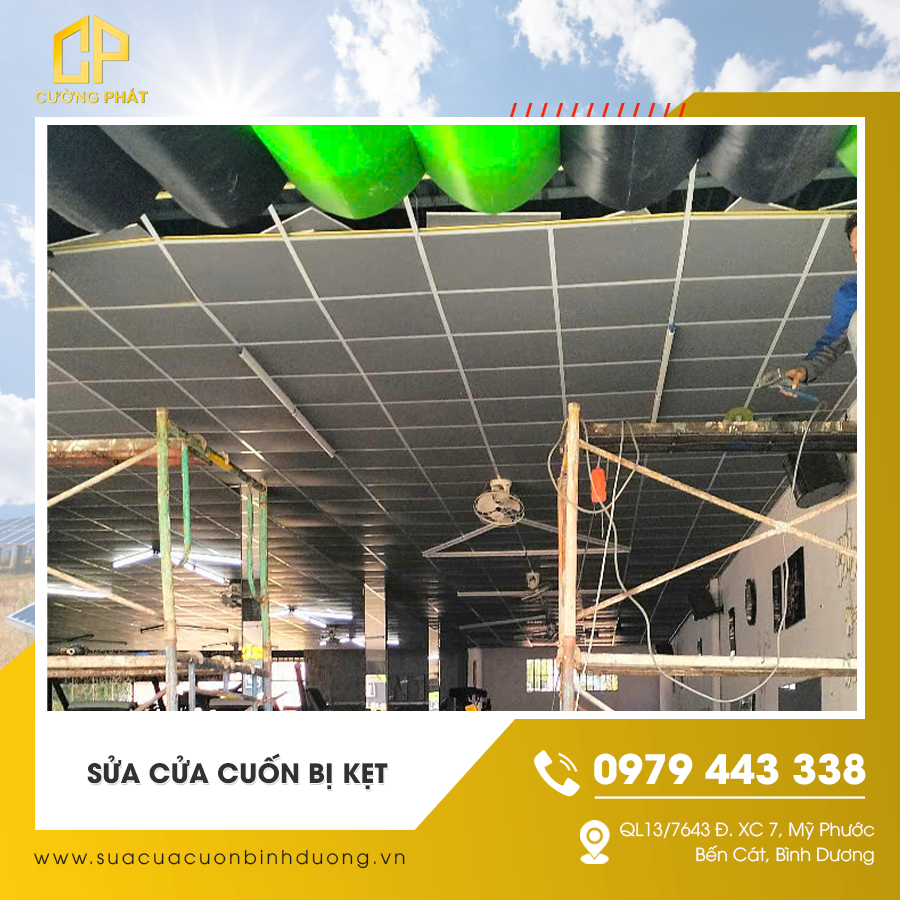 Dịch vụ sửa cửa cuốn bị kẹt chuyên nghiệp